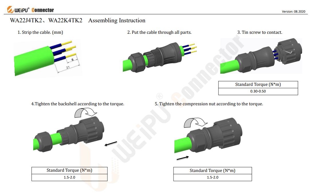 WA22-4pin Assembling Instructioncr-Screw