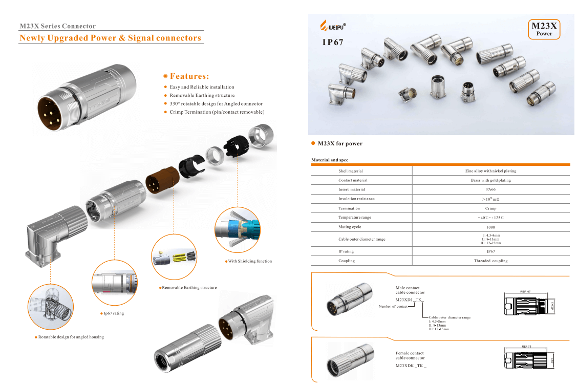 WEIPU M23X Series for Power